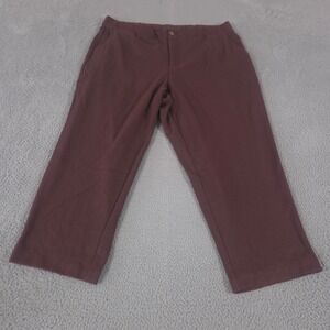 Torrid Pants Womens 24 Short Brown Relaxed Straight Brushed Twill High-Rise NEW